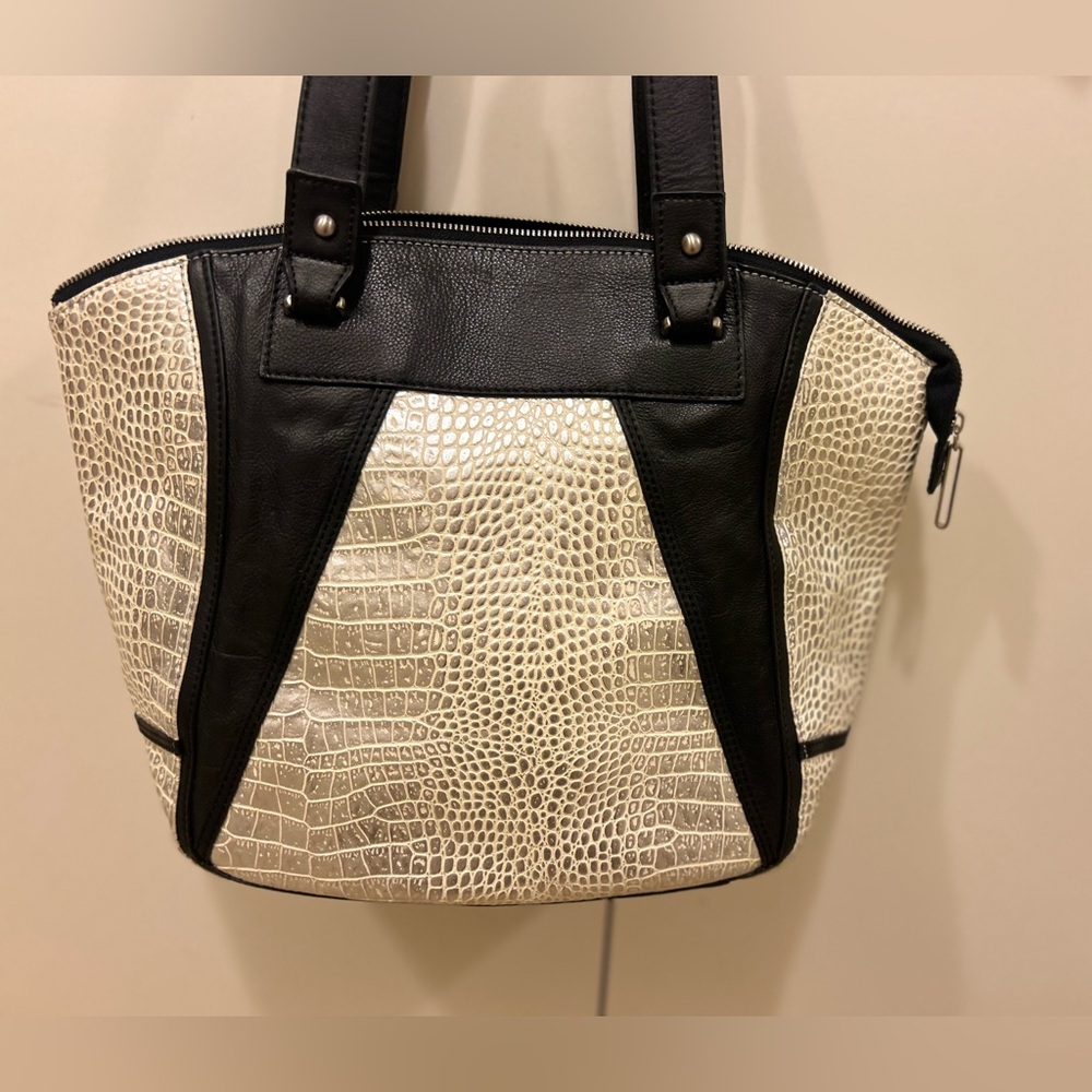 Walter by Walter Baker Carly Croco printed oversize tote purse bag